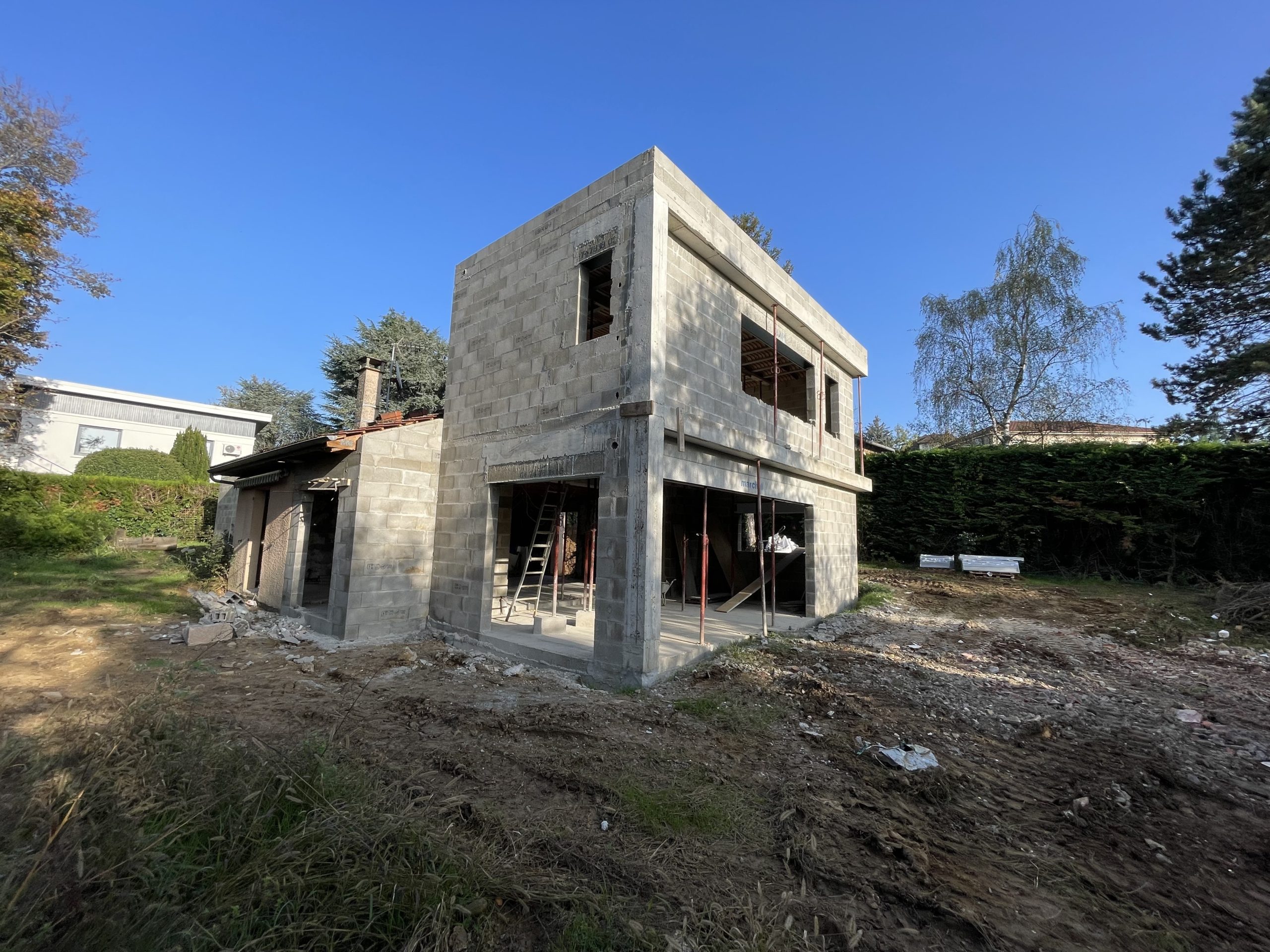 Extension contemporaine St Foy les Lyon